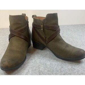 Bussola‎ Antwerpen Alessia Zuccale Military Coffee Ankle Boots Women's Size 9